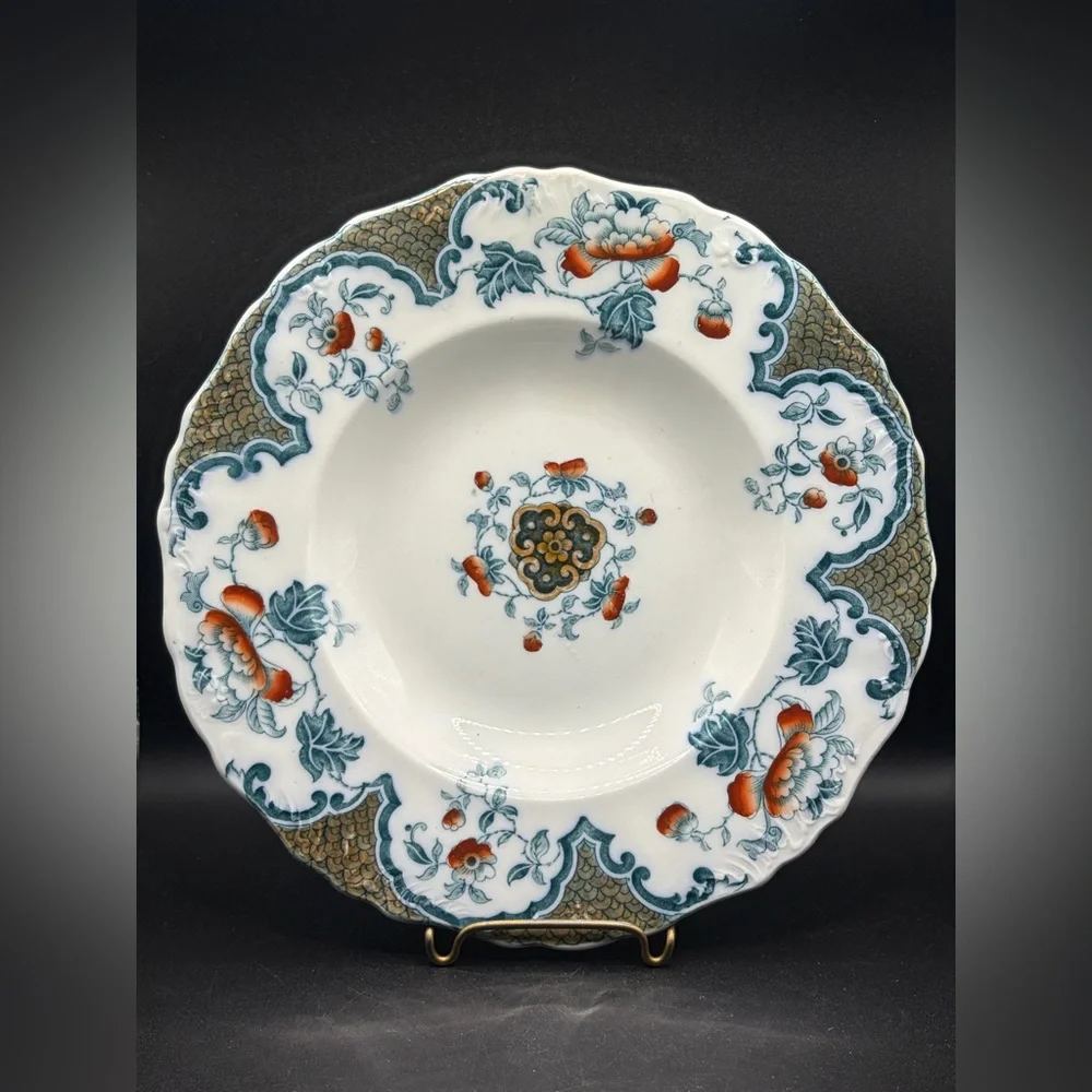 Sevres Hanley England JG Meakin (1890-1900) Antique Ironstone China Plate Dish